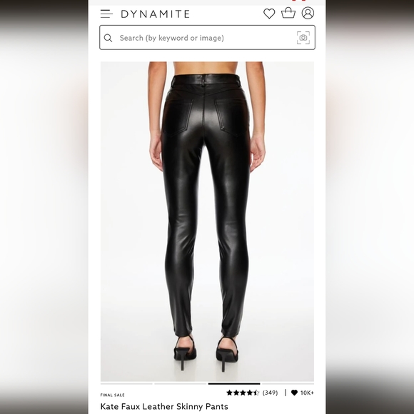 Faux Leather Skinny Pants - Picture 3 of 3